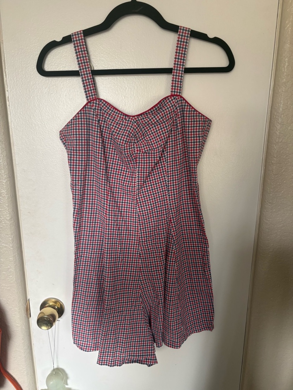 Women’s Gingham Size 8 Romper